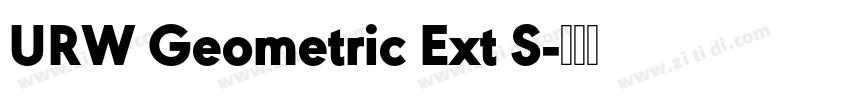 URW Geometric Ext S字体转换